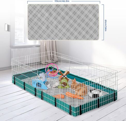 lingsfire 2 حزمة خنزير غينيا الفراش، 47 "× 24" قابلة لإعادة الاستخدام بطانة قفص خنزير غينيا عالية الامتصاص بطانة قفص الصوف خنزير غينيا منصات تبول الحيوانات الأليفة لأقفاص الحيوانات الصغيرة خنزير غينيا أرنب الهامستر الفئران in Kuwait