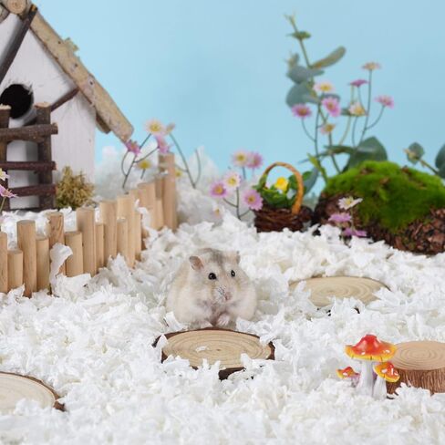 JOUSONTY Hamster Paper Bedding 12L,Clean&Cozy Odor Control Cages Liners for Guinea Pig Gerbils and Other Small Animals Hideout Habitat in Kuwait