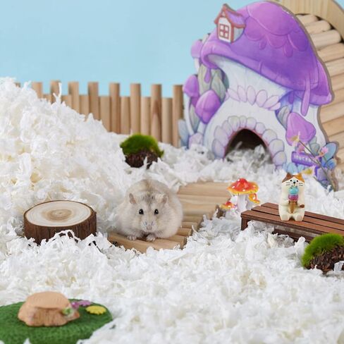 JOUSONTY Hamster Paper Bedding 12L,Clean&Cozy Odor Control Cages Liners for Guinea Pig Gerbils and Other Small Animals Hideout Habitat in Kuwait