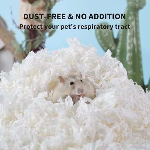 JOUSONTY Hamster Paper Bedding 12L,Clean&Cozy Odor Control Cages Liners for Guinea Pig Gerbils and Other Small Animals Hideout Habitat in Kuwait
