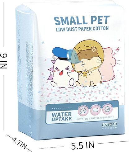 JOUSONTY Hamster Paper Bedding 12L,Clean&Cozy Odor Control Cages Liners for Guinea Pig Gerbils and Other Small Animals Hideout Habitat in Kuwait