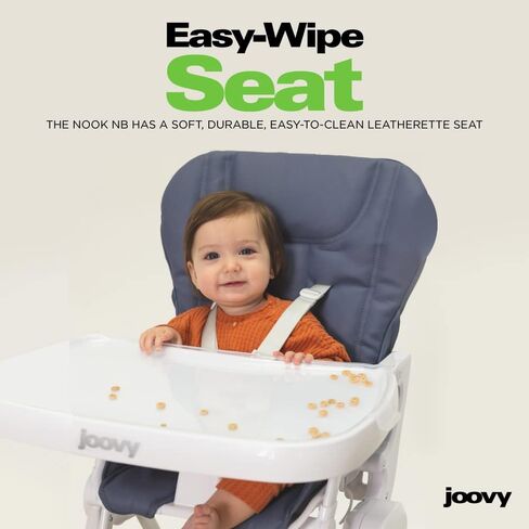 كرسي مرتفع Joovy Nook NB يتميز بصينية مفتوحة قابلة للتعديل بأربعة أوضاع، ومقعد قابل للإمالة بثلاثة أوضاع، وعجلات أمامية لمزيد من الحركة - يمكن طيه بشكل مسطح لسهولة التخزين، لائحة in Saudi Arabia