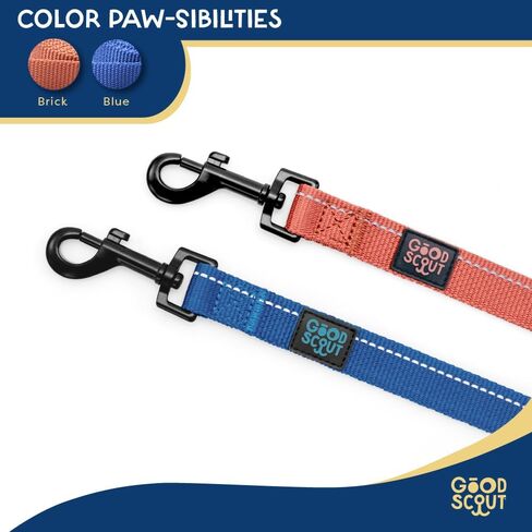 Good Scout Heavy Duty Bungee Leash, Walking & Training Leash for Puppies & Adult Dogs, Brick, Medium in Kuwait