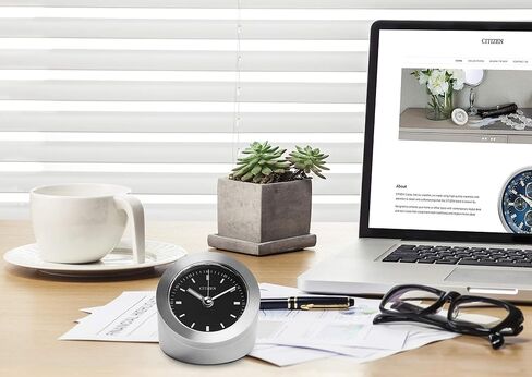 Citizen CC1006 Workplace Desk Clock, Silver-Tone in Saudi Arabia