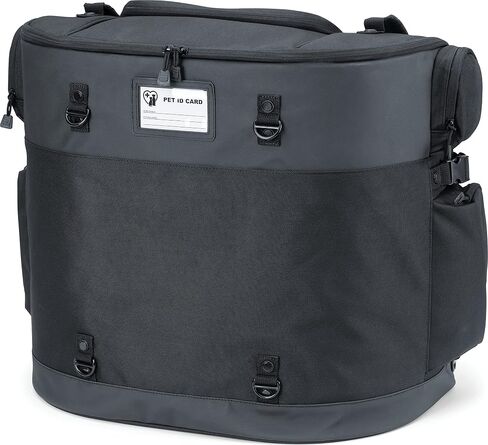 Kuryakyn 5723 Titan Pet Palace: Portable Weather Resistance and Heat Reducing Motorcycle Dog/Cat Carrier Crate for Touring Seat, Black Large in Saudi Arabia