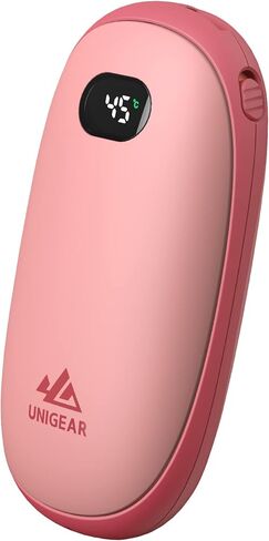 Unigear Electric Hand Warmers Rechargeable, 10000mAh Portable USB Hand Warmer & Power Bank with 21 Heating Levels and Quick Charge, 1 Second Fast Heat up, Great for Raynauds, Outdoor Sports, Camping in Kuwait