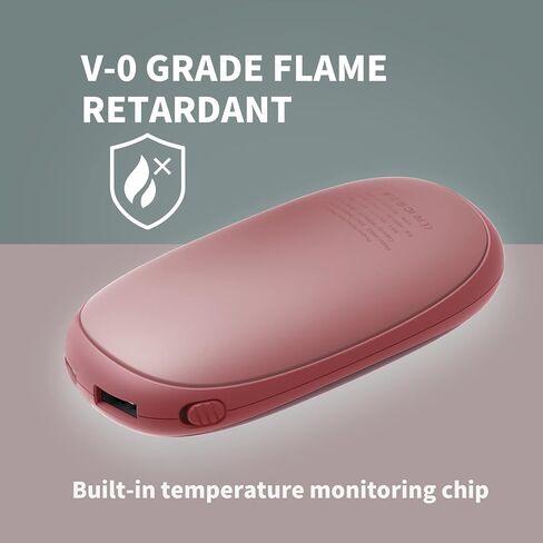 Unigear Electric Hand Warmers Rechargeable, 10000mAh Portable USB Hand Warmer & Power Bank with 21 Heating Levels and Quick Charge, 1 Second Fast Heat up, Great for Raynauds, Outdoor Sports, Camping in Kuwait