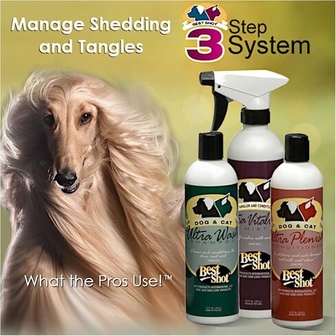 Best Shot Ultra Wash Shampoo with Pet Coat Release Technology, Coat and Skincare Product for Dogs, Horses, and Cats, Soap-Free, Quick-Rinsing, 1 Gallon in Kuwait