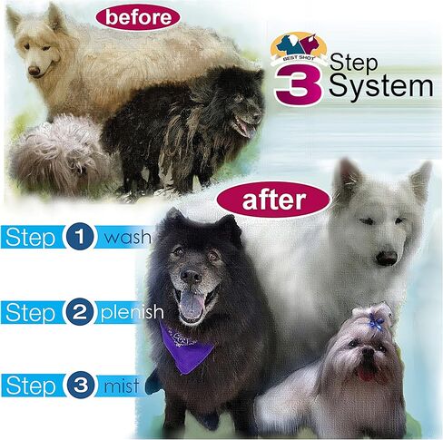 Best Shot Ultra Wash Shampoo with Pet Coat Release Technology, Coat and Skincare Product for Dogs, Horses, and Cats, Soap-Free, Quick-Rinsing, 1 Gallon in Kuwait