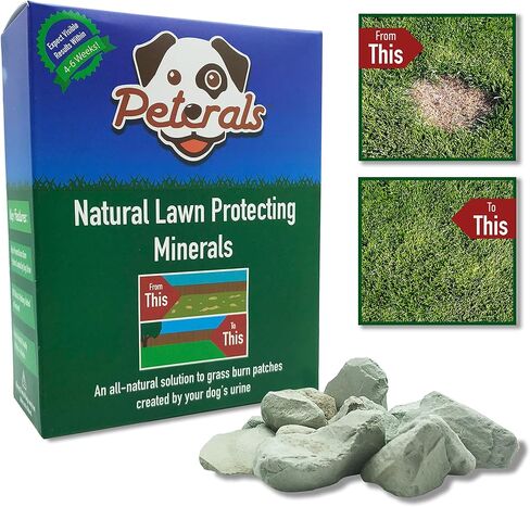 Peterals 200 Grams - Natural Mineral Rocks to Prevent Lawn Grass Burn Yellow Patches from Dog Urine in Saudi Arabia