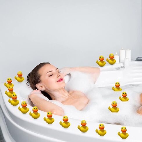 البط المطاطي، 2.28 بوصة البطة المطاطية للإصبع، البط المطاطي الصغير اللطيف ملحقات السيارة المطاطية المضحكة لديكورات لوحة قيادة سيارة الجيب (6 قطع) in Kuwait