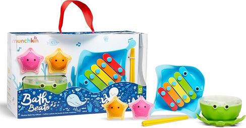 Munchkin® Bath Beats™ Musical Toddler Bath Toy Set, Includes Xylophone, Bath Drum & Shakers in Saudi Arabia