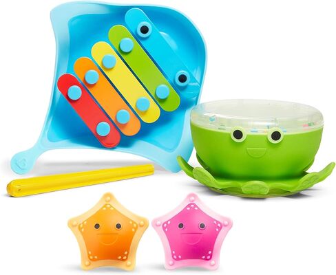 Munchkin® Bath Beats™ Musical Toddler Bath Toy Set, Includes Xylophone, Bath Drum & Shakers in Saudi Arabia