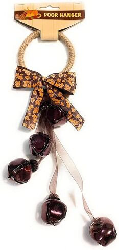 Autumn Fall Door Hanger with Jingle Bells - Colors Vary - 10.5 Inches in Kuwait