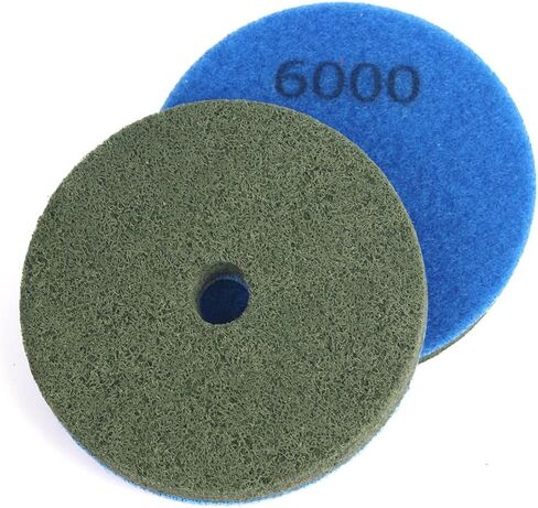 4 Inch Sponge Fiber Polishing Pads 3000 Grit Buffing Wheels for Marble Granite Stone in Kuwait