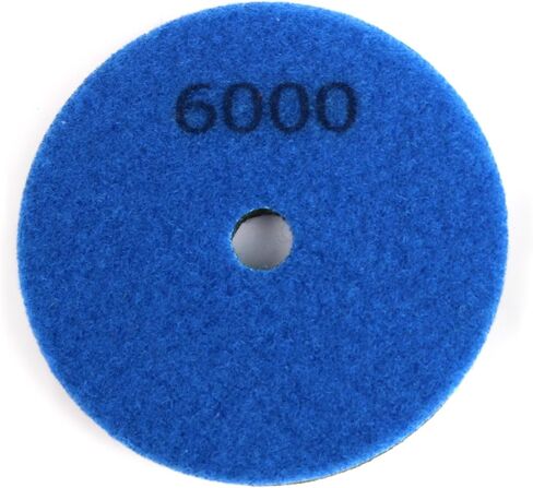 4 Inch Sponge Fiber Polishing Pads 3000 Grit Buffing Wheels for Marble Granite Stone in Kuwait