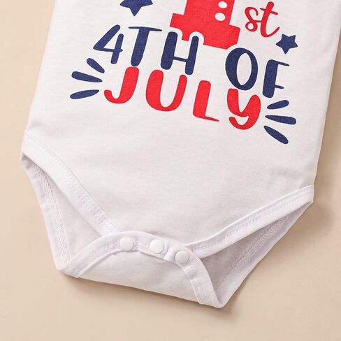 ملابس DOMOABEI My Fisrt 4th من يوليو لحديثي الولادة ملابس للأطفال الرضع في 4th من يوليو ملابس للبنات تنورة بحمالات ذات علم أمريكي لطيف in Kuwait