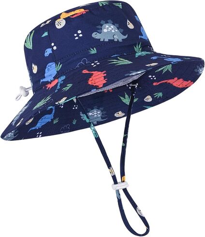 Baby Boy Sun Hat, Summer Beach UPF 50+ Sun Protection Hats, Toddler Kids Wide Brim Sun Hats Cap in Saudi Arabia