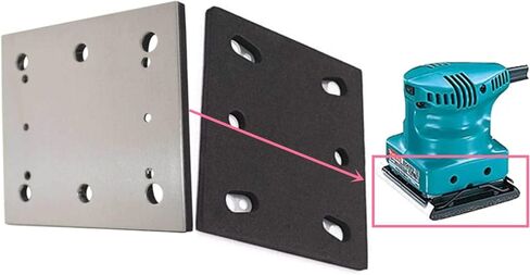 وسادة صنفرة بديلة لماكيتا BO4556 158324-9 - SPD17، 1/4 ورقة بي اس ايه 6 فتحات in Kuwait