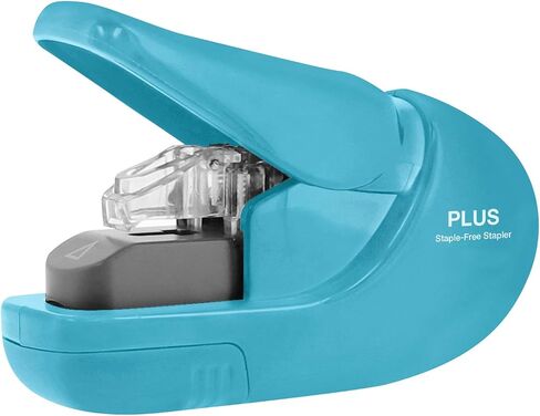 Plus Paper Clinch Desktop Staple Free Staple Blue in Kuwait