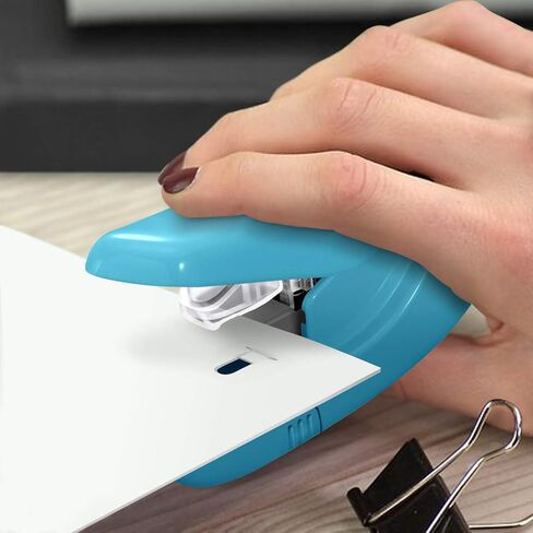 Plus Paper Clinch Desktop Staple Free Staple Blue in Kuwait