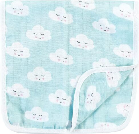 Luvable Friends Unisex Baby Muslin Burp Cloth 7pk, Rainbow, One Size (Pack of 2) in Saudi Arabia