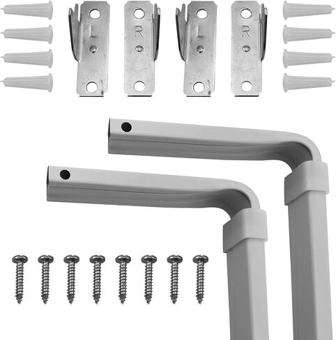 Amazing Drapery Hardware Adjustable Lockseam Curtain Rods, 28-48 Inches, Wall Mounted with 2 Inch Clearance, 2-Pack - Durable Metal for Medium to Heavy Fabrics in Saudi Arabia