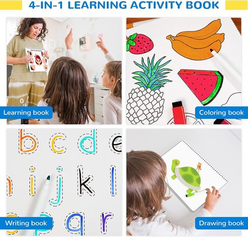 كتاب مشغول للأطفال، ألعاب مونتيسوري لمرحلة ما قبل المدرسة للأطفال الصغار، ألعاب تعليمية حسية للتوحد لمدة 3 4 سنوات، كتاب هادئ للأنشطة، ألعاب التعلم المبكر، الأولاد والبنات يطورون المهارات الحركية الدقيقة in Kuwait