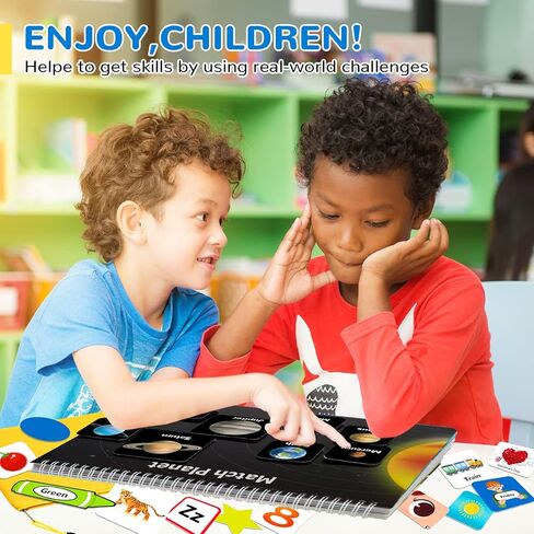 كتاب مشغول للأطفال، ألعاب مونتيسوري لمرحلة ما قبل المدرسة للأطفال الصغار، ألعاب تعليمية حسية للتوحد لمدة 3 4 سنوات، كتاب هادئ للأنشطة، ألعاب التعلم المبكر، الأولاد والبنات يطورون المهارات الحركية الدقيقة in Kuwait