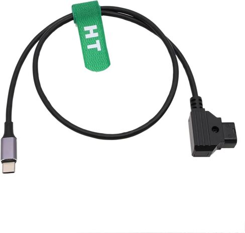 كابل الطاقة HangTon D-tap إلى USB Type C 14.8V 24 بوصة للكاميرا SDI/HDMI محول Tilta Nucleus Nano II محرك التركيز اللاسلكي بطارية على شكل حرف V in Kuwait