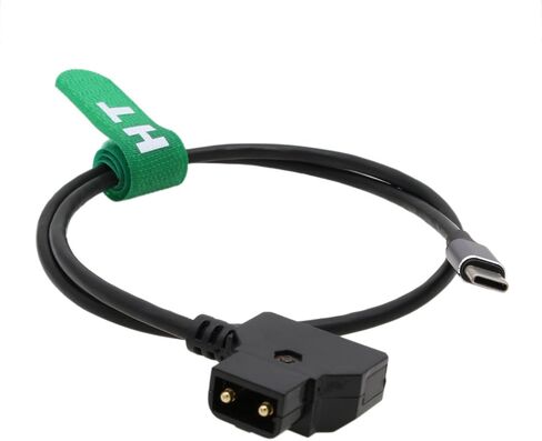 كابل الطاقة HangTon D-tap إلى USB Type C 14.8V 24 بوصة للكاميرا SDI/HDMI محول Tilta Nucleus Nano II محرك التركيز اللاسلكي بطارية على شكل حرف V in Kuwait