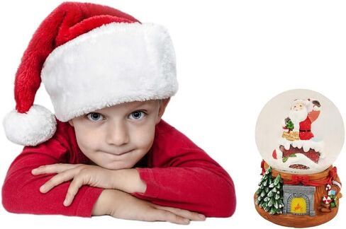 كرة الثلج الموسيقية لعيد الميلاد سانتا في المدخنة ووتر سنو غلوب مع موسيقى 100 مم من الراتنج البوليستر in Kuwait