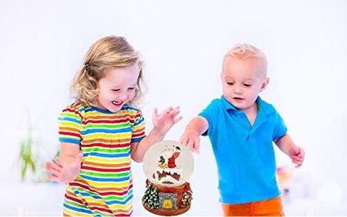 كرة الثلج الموسيقية لعيد الميلاد سانتا في المدخنة ووتر سنو غلوب مع موسيقى 100 مم من الراتنج البوليستر in Kuwait