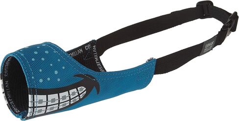 Cesar Millan Funny Muzzle, Smiley (Size 1, Yellow) in Kuwait