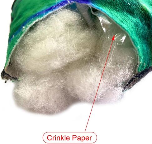 لعبة كلب من القطيفة على شكل ثعبان أزرق وقوس قزح من AZSSMUK مع مصدر صرير عند الذيل، ألعاب جرو للسلالات الصغيرة والمتوسطة والكبيرة (عبوتان) in Kuwait