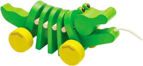 PlanToys Penguin Wheelie Push Toy for Toddlers - Sustainably Made from Rubberwood Featuring Organic-Pigment Coloring and Water-Based Dyes with Waddling Action When Pushed in Saudi Arabia