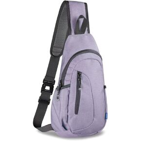 TITECOUGO Small Sling Bag Lightweight Crossbody Bag for Women Men Hiking Backpack Travel Shoulder Bags Chest Daypack for Gym Work Casual Cycling Sports Z1-Canvas Dark Black in Kuwait