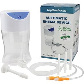 TopQuaFocus Electric Enema Bucket kit - Organic Coffee Enema Set 1 Quart- Automatic Enema Kit for Colon Cleansing - Easy&Reusable… in Kuwait