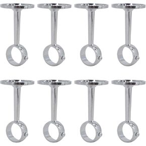 مجموعة دعامة قضيب ستارة مثبتة على السقف من AddGrace مكونة من 8 حوامل قضيب ستارة لقضيب 1 بوصة (كروم) in Kuwait