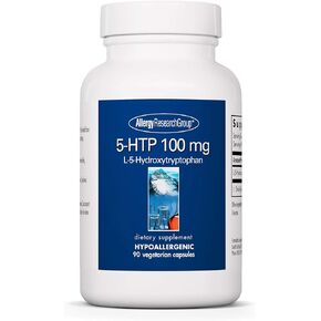 مجموعة أبحاث الحساسية - 5-HTP 100 ملغ - L-5-Hydroxytryptophan - 90 كبسولة نباتية in Saudi Arabia