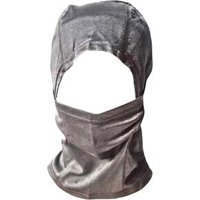 Ultimate EMF Protection Two in One Hood Mask Faraday Balaclava, 5G Anti-Radiation, RF & WiFi Shielding, Brain Face Shield, Tech-Wear (Silver) in Saudi Arabia