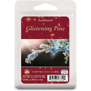 Scentsationals Christmas Wax Melts, Wax Cubes Strong Scent - Holiday Collection Whipped Peppermint Cream - Long Lasting Scented Wax Melts for Warmer, 2.5 oz (6 Cubes)