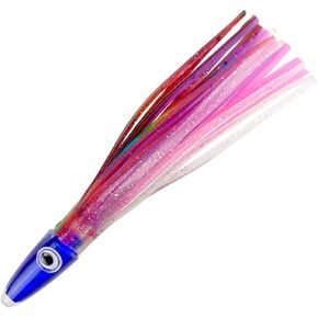 OCEAN CAT 5.5 Inches Weighted Squid Soft Plastic Trolling Lures Fishing Tackle Hoochie Octopus Skirts Bait for Offshore Big Game Saltwater Fishing in Kuwait