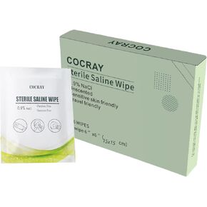 COCRAY Baby Saline Wipes 36ct- Unscented Travel Size Singles, Cleansing Wipes for Sensitive Skin | Eyelid & Nose in Saudi Arabia