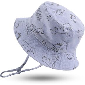 JANGANNSA Dinosaur Baby Boys Sun Hat Cotton Toddler Girls Bucket Hats Summer Sun Protect Cap for Kids in Kuwait