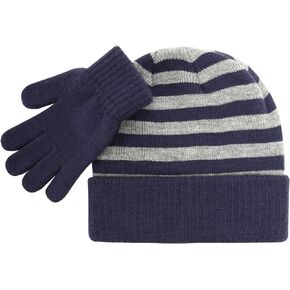 LAPI.ZAPI Toddler Hat and Gloves Set Girl Boys, Baby Winter Hats and Mittens for kids Warm Knitted Beanie
