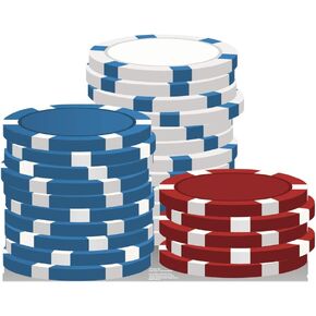 Cardboard People Vegas Cards & Dice Life Size Cardboard Cutout Standup - Vegas Party Theme
