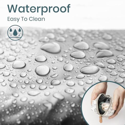 Maxxma Pacifier Pouch with Clip,Pacifier Case Holder for Diaper Bag,Stylish Pacifier Storage Container,Holds 2 Pacifiers (Leopard) in Kuwait