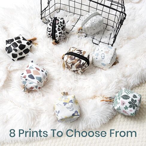 Maxxma Pacifier Pouch with Clip,Pacifier Case Holder for Diaper Bag,Stylish Pacifier Storage Container,Holds 2 Pacifiers (Leopard) in Kuwait