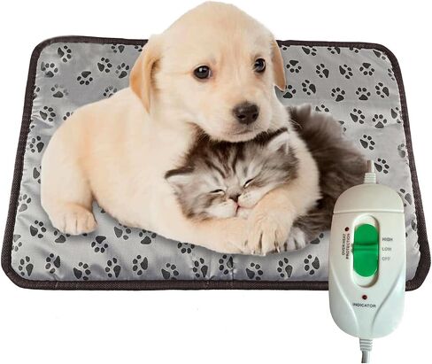 ENNEBEM Pet Heating Pad, Waterproof Dog Heating Pad Mat for Cat (17 X 27 in, Blue) in Saudi Arabia